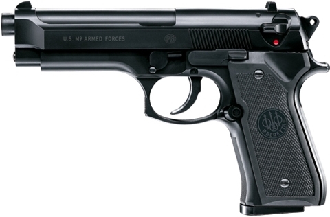 Airsoft. pištoľ Beretta M9 World Defender, kal. 6mm, manuál - dekoračný predmet
