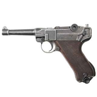 Plynová pištoľ Cuno Melcher P08 antik, kal.9mm