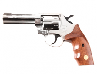 Plynový revolver ALFA 040 nikel, drevo, kal.9mm R Knall