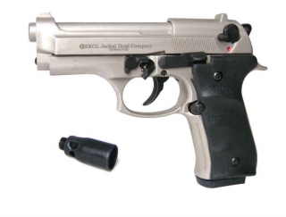 Plynová pištoľ Ekol Jackal dual Compact, titan, kal.9 mm - Knall - Full Auto
