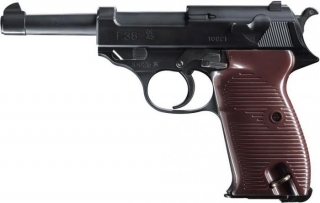 Airsoft. pištoľ Walther P38, kal. 6mm, manuál - dekoračný predmet